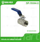 Válvula De Bola 3/4" Roscable De Latón Niquelado Con Manija Metálica. Para Agua, Petróleo Y Gas (WOG).