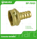 Conector Adaptador Hembra 3/4" De Latón Para Manguera De Agua