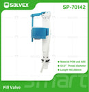 Válvula De Llenado Para Inodoro Ajustable 190-266mm. Rosca G1/2". Repuesto Para Tanques De Descarga.