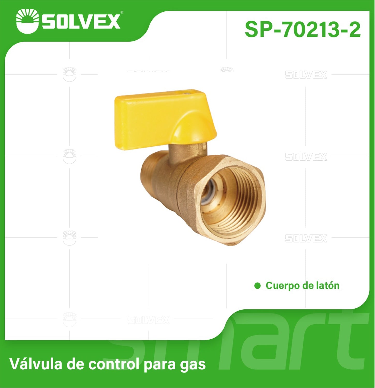 Válvula De control para Gas 3/8" x 1/2". Rosca Macho FLARE Y Hembra NPT.