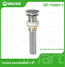 Desagüe Para Lavamanos 1 1/4" Con Tubo Acero Inoxidable. Drenaje para fregador con acabado satinado.