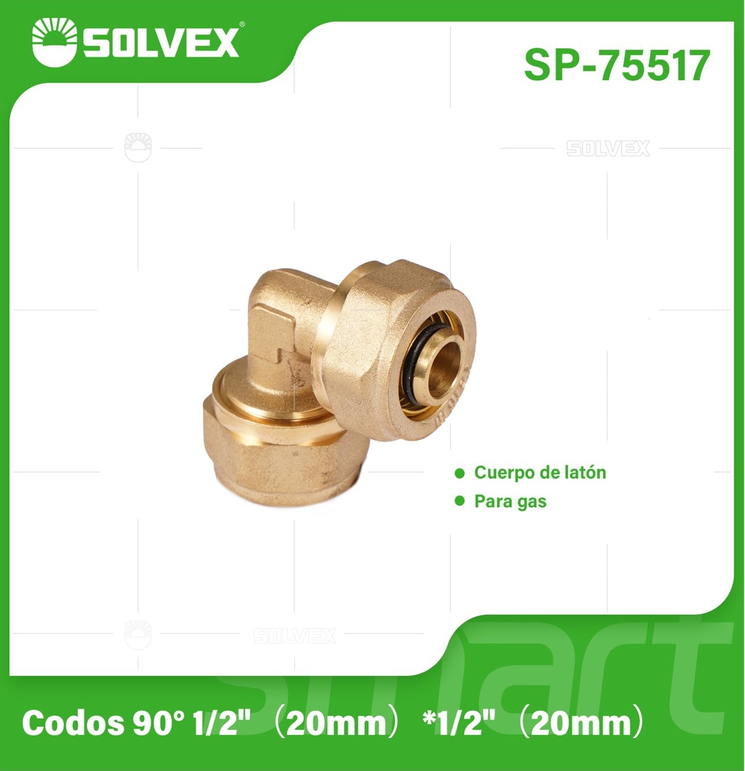 Codo De Compresión 90° 1/2" En Latón. Conector Angular Para Tuberías De Gas Y Agua (20mm).