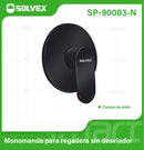 Llave De Palanca Maneral Para Ducha. Mezcladora Monomando para Empotrar En Regadera. Color negro.