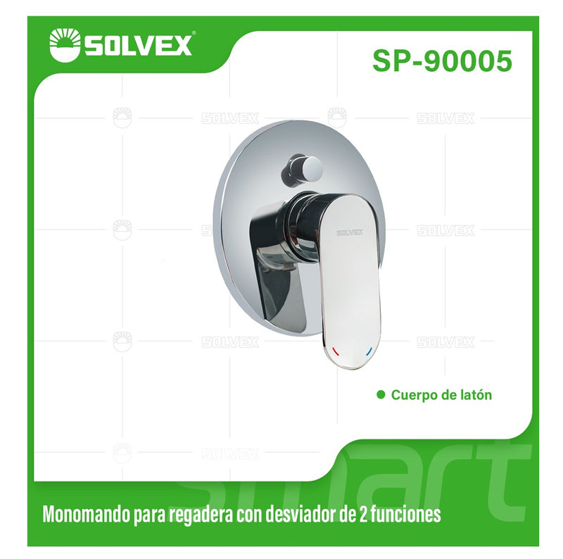 Ducha Para Empotrar. Juego De Mezcladora Monomando Con Regadera Redonda De 8”. Brazo A Pared De 40 cm. Color negro.