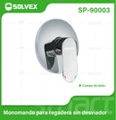 Llave De Palanca Maneral Para Ducha. Mezcladora Monomando para Empotrar En Regadera. Color Cromado.