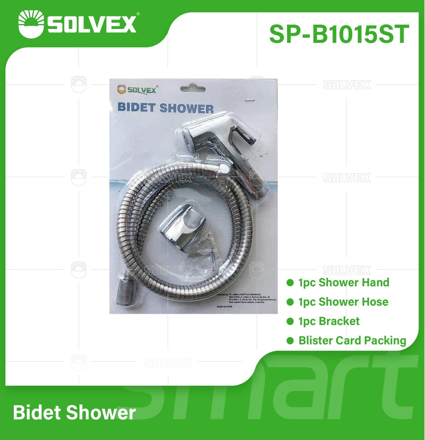 Ducha Sanitaria Tipo Teléfono. Set de 3 Piezas. Color Cromado. Regadera para Inodoro.