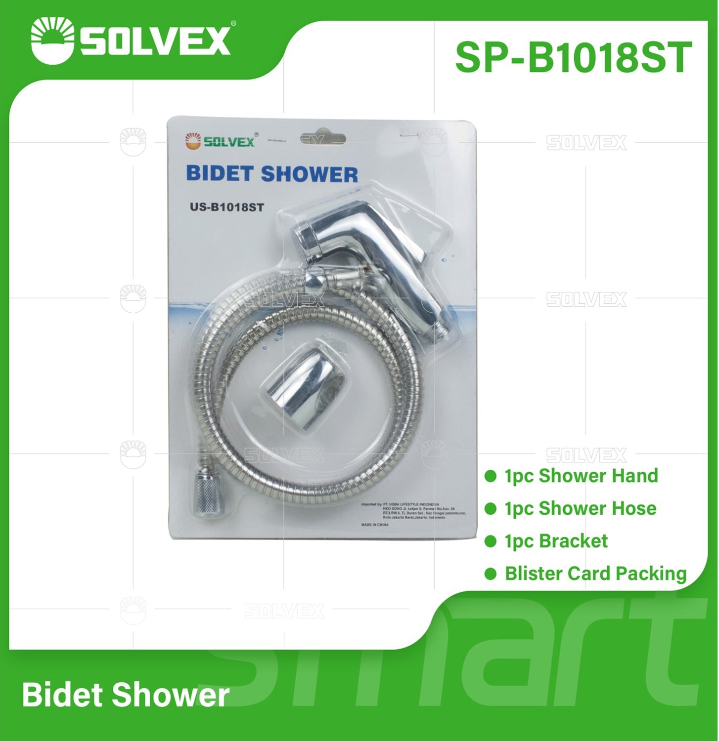 Ducha Sanitaria Tipo Teléfono Cromada. Set de 3 Piezas con Manguera y Soporte. Regadera de Mano para Inodoro Bidet.