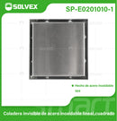 Drenaje Cuadrado 4" Para Ducha. Desagüe De Piso De Acero Inoxidable 10x10 cm. Acabado satinado.