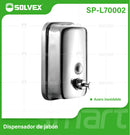Dispensador de Jabón líquido 500ml. Acero Inoxidable. Montaje en Pared para Baño y Cocina.