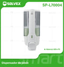 Dispensador de Jabón Líquido de Pared 350ml Blanco. Plástico ABS Resistente para Baño, Cocina, Shampoo y Gel Antibacterial.