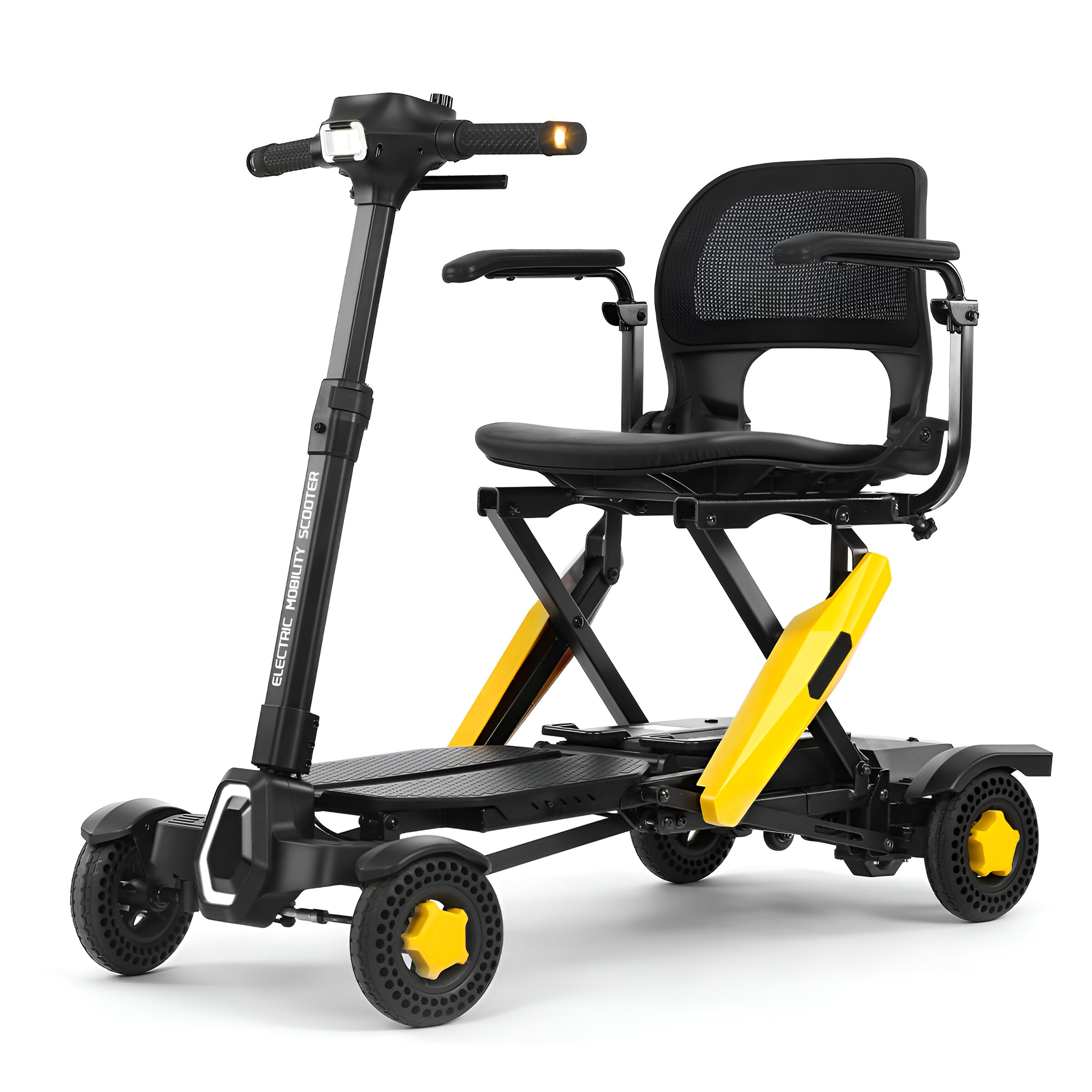 Scooter Discapacitados Silla de ruedas eléctrica de plegado automatico 30kg. Bateria litio 23 km de autonomía