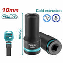 Dado Socket de impacto profundo 1/2" – 10mm. Material Cr-Mo. Largo: 78mm (Unidad)