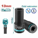 Dado Socket de impacto profundo 1/2" – 13mm. Material Cr-Mo. Largo: 78mm (Unidad)