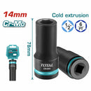 Dado Socket de impacto profundo 1/2" – 14mm. Material Cr-Mo. Largo: 78mm (Unidad)