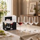 Copas de Cristal 13.5Oz (400ml)  Para Vino. Diseño Elegante y Ligero (Set de 4)