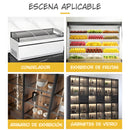 Cerradura Doble para Puertas de Vidrio 2-8mm. Seguro Antirrobo con Llave Maestra Para Exhibidor, Vitrina o congelador.