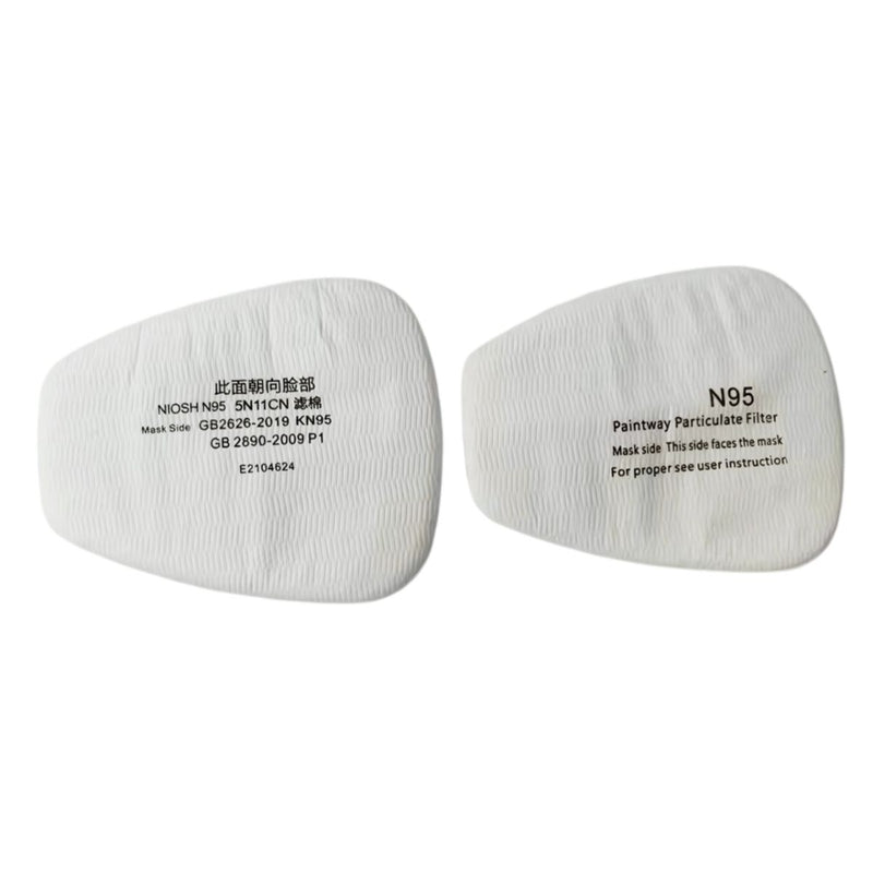 Repuesto Prefiltro Purificador 5N11CN N95. Algodón Filtrante Para Careta De Seguridad. Filtro Contra Polvo y Partículas (Pack de 10).
