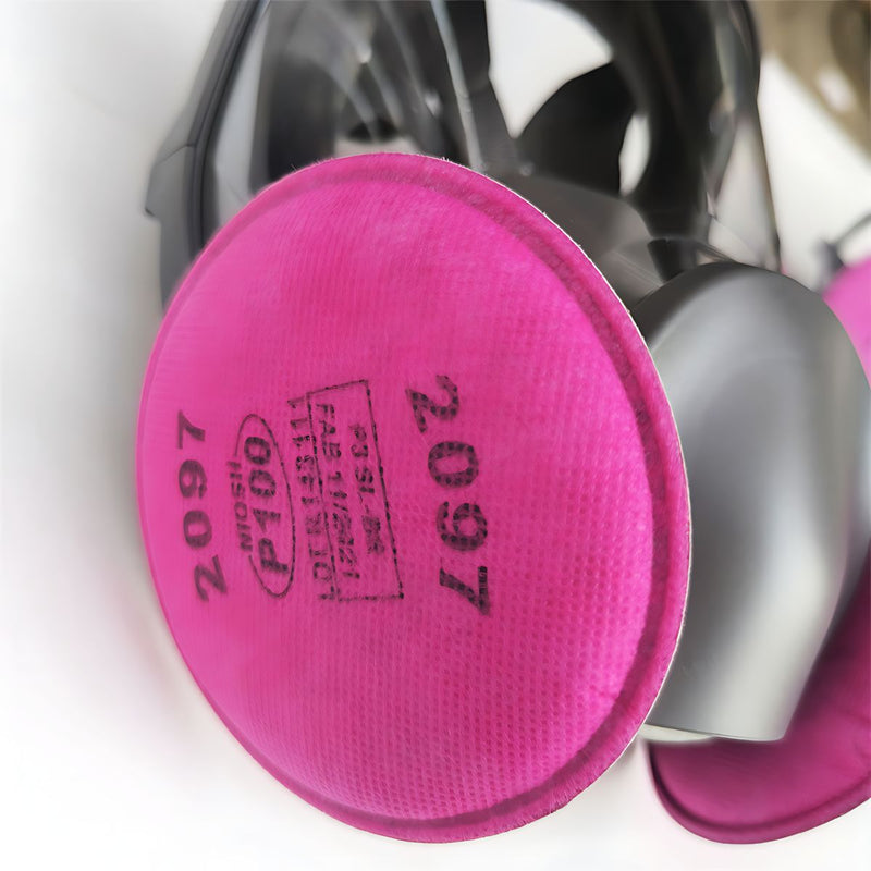 Repuesto Filtro Purificador 2097 P100. Cartucho Para Respirador Mascarilla Frontal De Silicona sólidas y líquidas (polvo, humo, neblina, fibras) (Pack de 2).