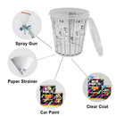 Vaso Medidor de Pintura para Mezcla 2300 ml con Tapa Plástica. Resistente con Marcas de Medición.