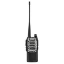 Radio Walkie Talkie Profesional De Doble Banda VHF/UHF 128 Canales. Recargable Con Base De Carga. Color Negro (Unidad).