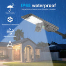 Lámpara Solar LED 500W De Exterior Con Cámara WiFi De Seguridad IP65. Foco con panel solar. Luz blanca.