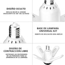 Foco Bombillo LED con Bocina Integrada Bluetooth. Lámpara Musical RGB con Proyector Estrellado y Control Remoto. Tipo discoteca cielo estrellado de coloes