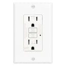 Tomacorriente GFCI 15A. Enchufe de Seguridad con Botón Reset y Test. Resistente al Agua y con Protección para Niños.