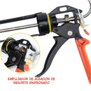 Pistola De Calafateo Para Higth Tack Silicona. Aplicador De Cartuchos De Adhesivo Y Selladores. Calafateadora. Ahorra esfuerzo 18:1 (9 axis con balinera)
