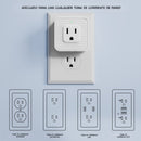 Regleta T Extensor De Tomacorrientes De Pared 5 En 1. Adaptador De Enchufe Compacto. Multiplicador De Tomas Eléctricas.