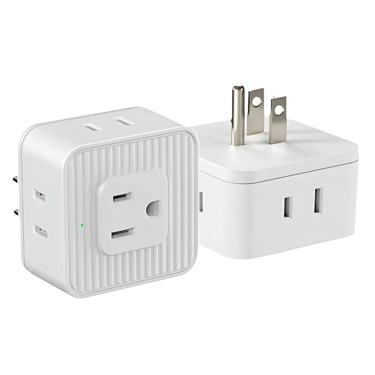 Regleta T Extensor De Tomacorrientes De Pared 5 En 1. Adaptador De Enchufe Compacto. Multiplicador De Tomas Eléctricas.