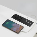 Extension Toma Corriente Empotrable Con 2 Enchufes Y 2 Puertos USB +USB-C. Extensión Eléctrica. Regleta oculta para muebles.