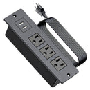 TomaCorriente Empotrable extension Con 3 Salidas Y 2 Puertos USB. Extensión Eléctrica. Regleta Oculta Para Muebles.