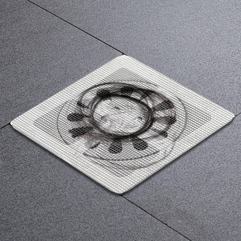 Malla Protectora Para Desagüe (Pack De 10 unds). Filtro Desechable para drenajes Atrapa Cabello Y Suciedad. Rejilla Adhesiva Anti-Insectos.