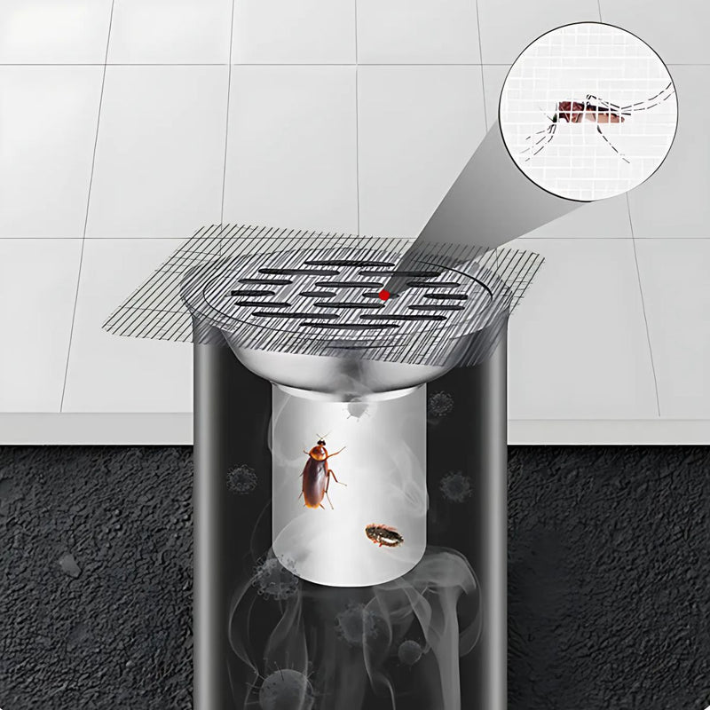 Malla Protectora Para Desagüe (Pack De 10 unds). Filtro Desechable para drenajes Atrapa Cabello Y Suciedad. Rejilla Adhesiva Anti-Insectos.