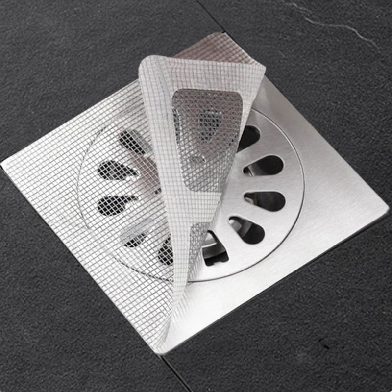 Malla Protectora Para Desagüe (Pack De 10 unds). Filtro Desechable para drenajes Atrapa Cabello Y Suciedad. Rejilla Adhesiva Anti-Insectos.