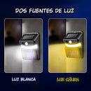 Lámpara Solar Antimosquitos De 26 LED Con Sensor De Movimiento. Luz Blanca Y Cálida. Trampa Mata Insectos con panel solar.