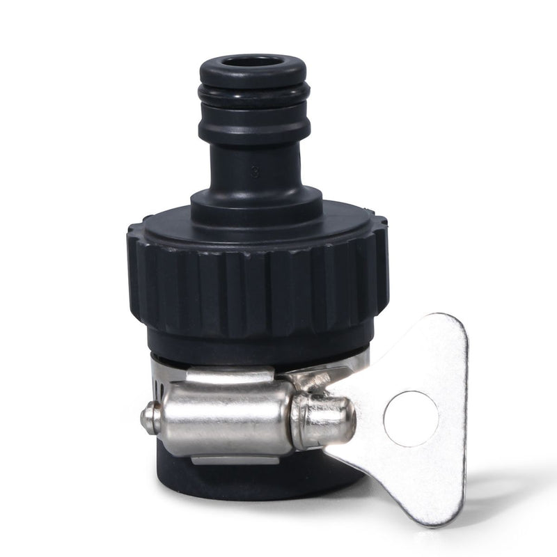 Adaptador De Manguera de agua Con Abrazadera Ajustable. Conector Rápido Universal Para Grifos Y Sistemas De Riego.