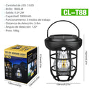 Lámpara Solar LED Portátil Con Sensor De Movimiento. Foco Luz Para Exterior Con Asa De Colgar y Panel Solar.