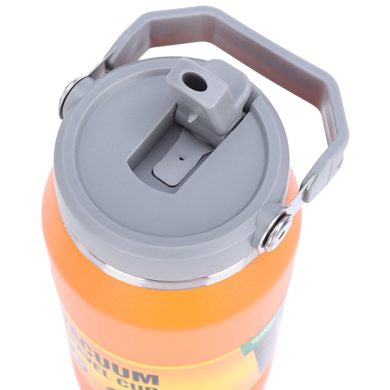 Botella De Agua Térmica 1200ml. Termo naranja De Doble Pared. Acero Inoxidable. Libre de BPA.