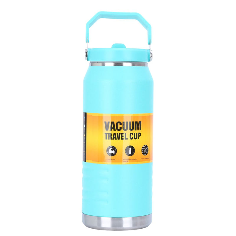 Botella De Agua Térmica 1200ml. Termo celeste De Doble Pared. Acero Inoxidable. Libre de BPA.