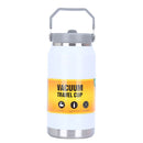 Botella De Agua Térmica 1200ml. Termo De Doble Pared. Acero Inoxidable. Libre de BPA. Color blanco.