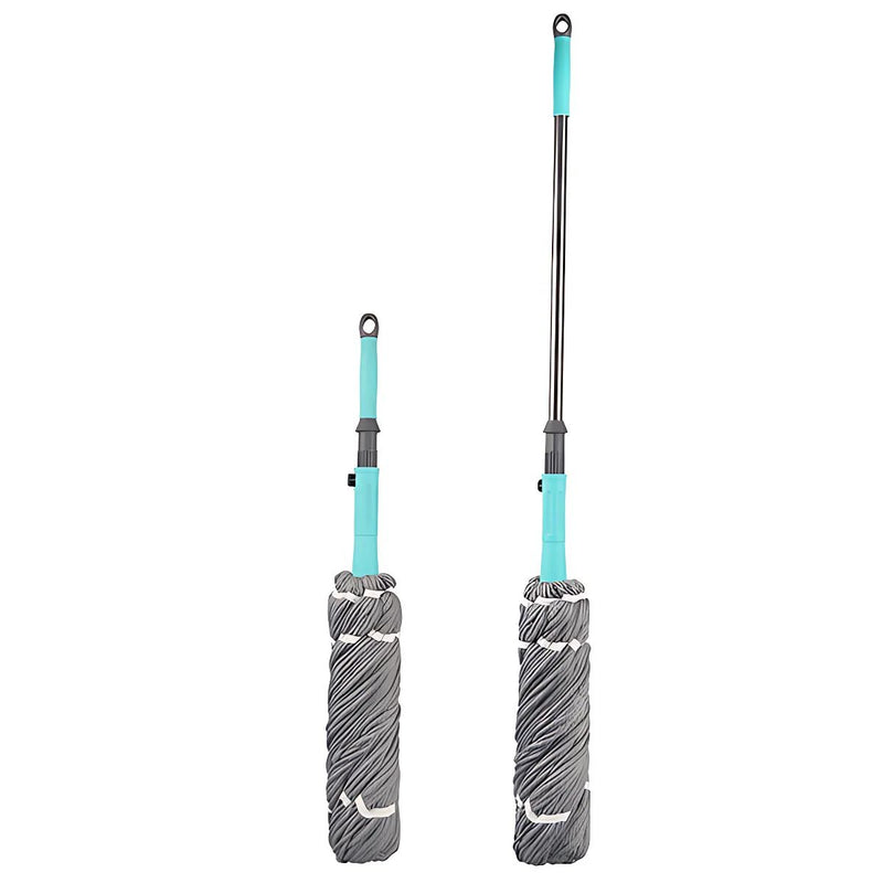 Trapeador Giratorio de Microfibra. Mopa Absorbente con Sistema de Autoescurrido Manual. Lampazo.