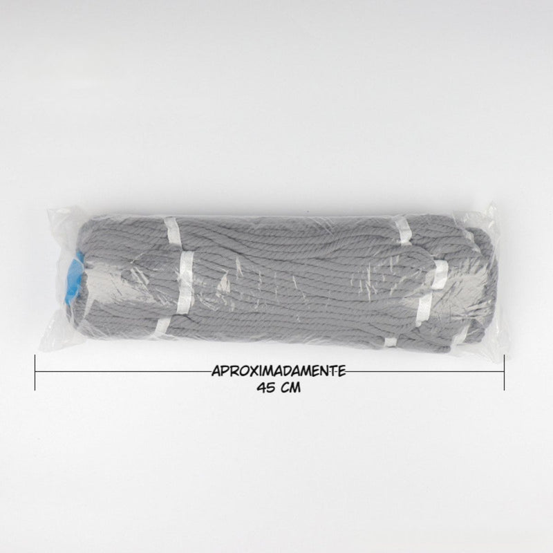 Repuesto De Trapeador Redondo De Microfibra 190Gr Cabezal De Mopa. Compatible con TU299.