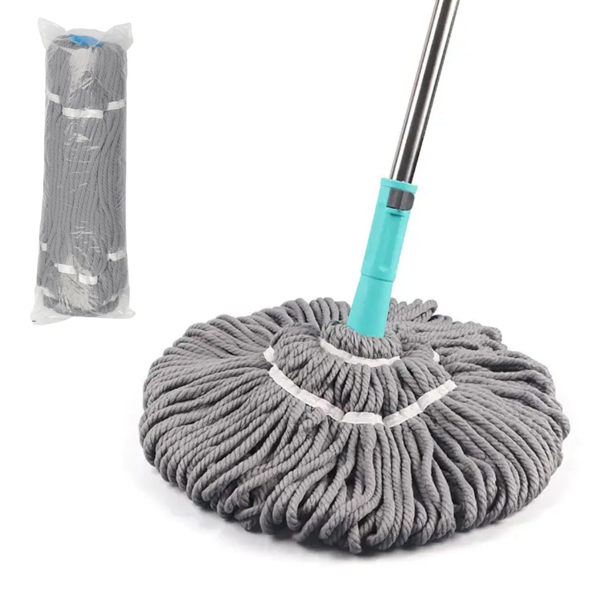 Repuesto De Trapeador Redondo De Microfibra 190Gr Cabezal De Mopa. Compatible con TU299.