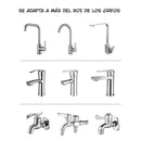Purificador de agua para grifo Filtro de agua para llave de cocina. (Incluye 6 repuestos). Fácil instalación y doble salida.