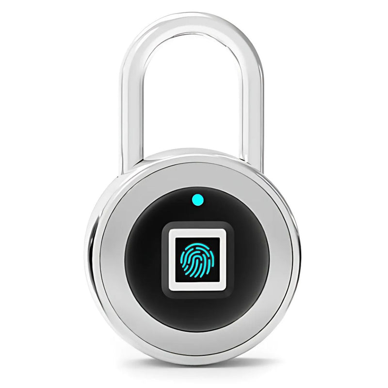 Candado Inteligente con Huella Digital Resistente al Agua IP65. Cuerpo Metálico Antirrobo. Smart lock.