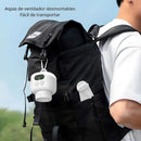Abanico Ventilador Portátil Recargable con Control Remoto. Abanico de 3 Velocidades, Aspas Desmontables de 10" 27 cm.
