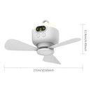 Abanico Ventilador Portátil Recargable con Control Remoto. Abanico de 3 Velocidades, Aspas Desmontables de 10" 27 cm.