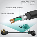 Adaptador de Corriente para Secadora 30A 125/250V. Conector 3 a 4 Ranuras con Cable de Tierra, Potencia Máxima 7500W. 10-30P to 14-30R