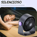 Abanico Ventilador Portátil Recargable USB C. Abanico inalambrico y silencioso. Color gris.